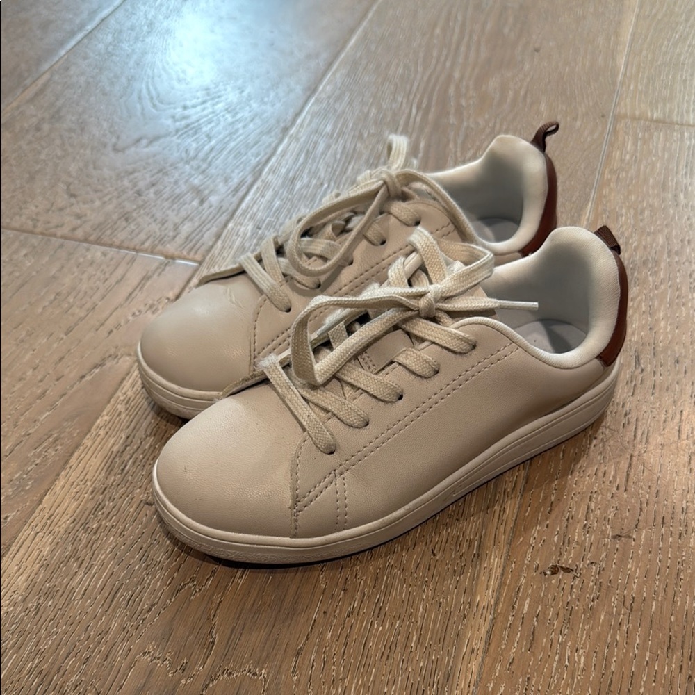 Kids Beige Casual Sneakers size 12.5